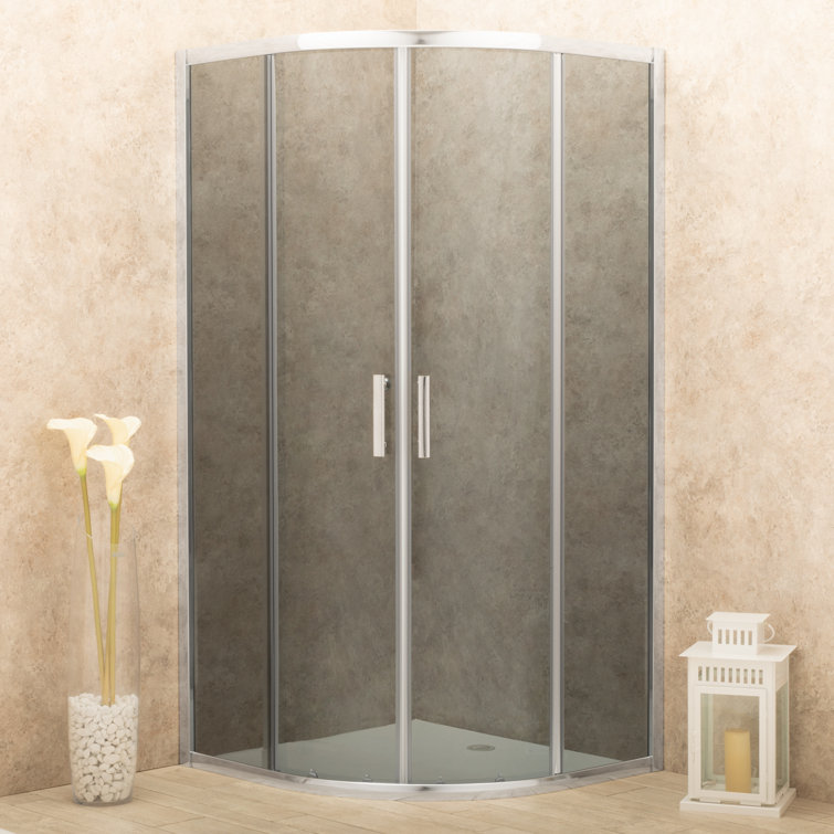 Belfry Bathroom Utta SemiCircular Quadrant Shower Enclosure 1850 x